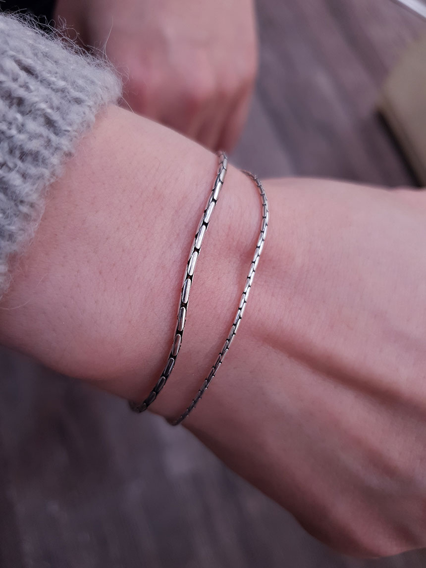 [925 silver] go bracelet 2type